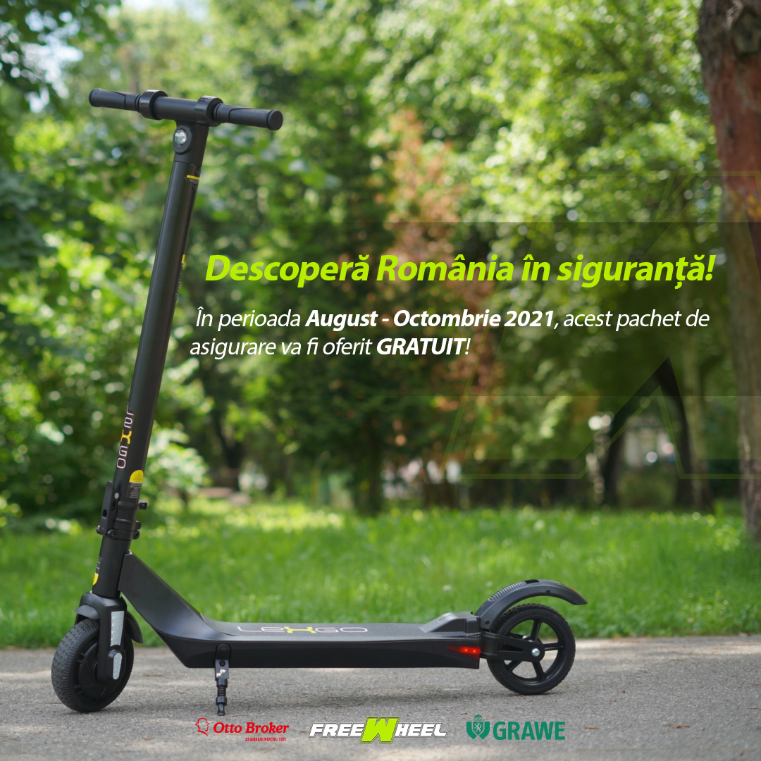 FreeWheel oferă asigurare gratuită pentru trotinete